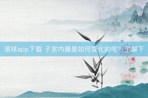 滚球app下载 子宫内膜是如何变化的呢？了解下
