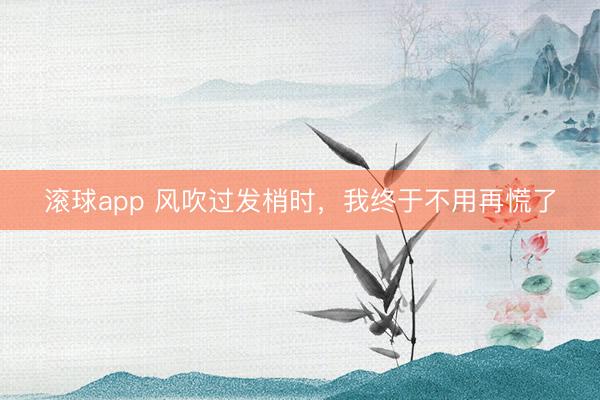 滚球app 风吹过发梢时，我终于不用再慌了