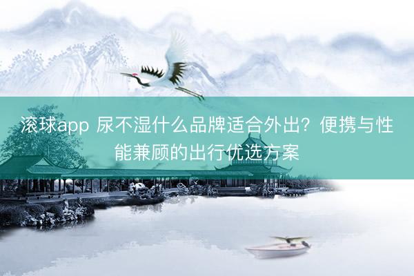 滚球app 尿不湿什么品牌适合外出？便携与性能兼顾的出行优选方案