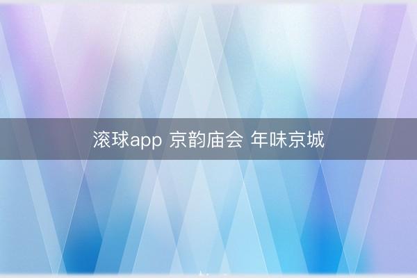 滚球app 京韵庙会 年味京城