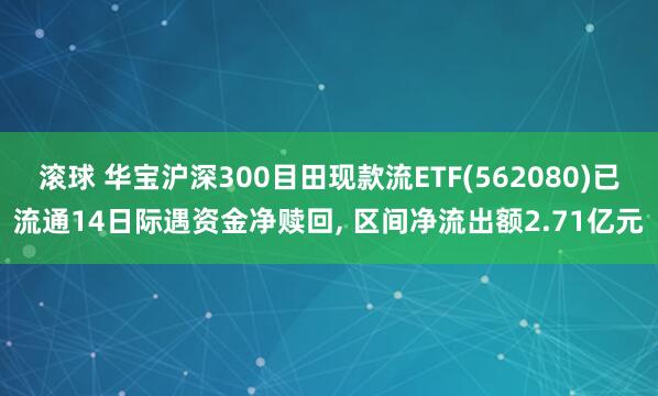 滚球 华宝沪深300目田现款流ETF(562080)已流通14日际遇资金净赎回， 区间净流出额2.71亿元