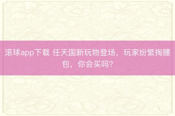 滚球app下载 任天国新玩物登场，玩家纷繁掏腰包，你会买吗？