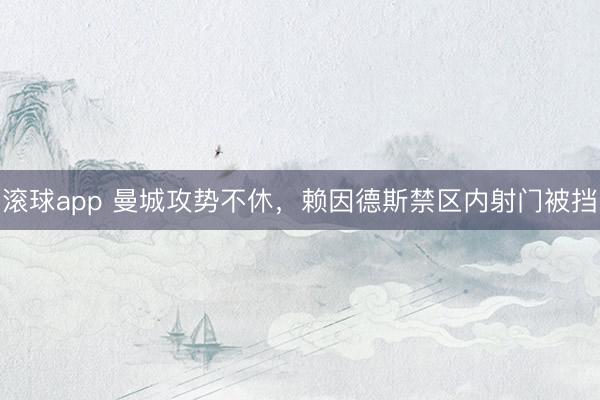 滚球app 曼城攻势不休，赖因德斯禁区内射门被挡