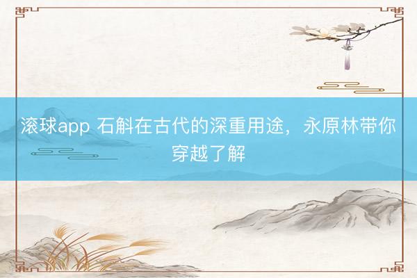 滚球app 石斛在古代的深重用途，永原林带你穿越了解