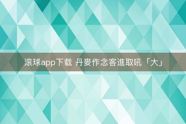 滚球app下载 丹麥作念客進取吼「大」