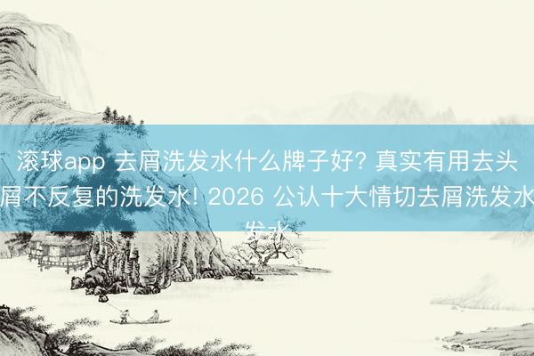 滚球app 去屑洗发水什么牌子好? 真实有用去头屑不反复的洗发水! 2026 公认十大情切去屑洗发水