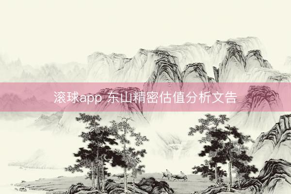 滚球app 东山精密估值分析文告