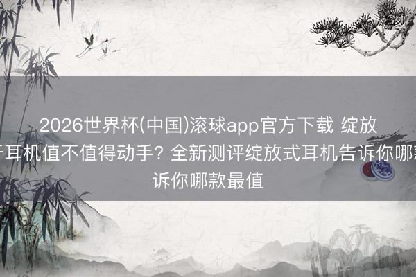 2026世界杯(中国)滚球app官方下载 绽放式蓝牙耳机值不值得动手? 全新测评绽放式耳机告诉你哪款最值
